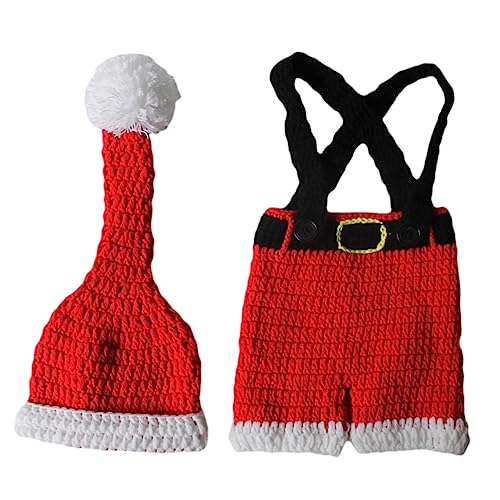 TOPPERFUN 1 Satz Weihnachtskostüm für Strickoutfit für Fotoshootings für Weihnachtsfeier und Festliche Anlässe von TOPPERFUN