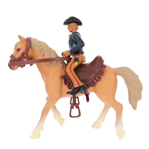 TOPPERFUN 1 Satz Western- -Modell - -Figur Rodeo-Spielzeug-Spielset Kinderspielzeug Spielzeug für Kinder Desktop-Spielzeug Mini-Figur Nachahmung eines Pferdemodells wild von TOPPERFUN