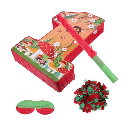 TOPPERFUN 1 Set Pilz Piñata Pilze Thanksgiving Piñata Gefüllte Piñata Halloween Piñata Happy Birthday Piñata Pilz Geburtstagsdeko Piñata Piñata Für Kinderparty Piñata Papier von TOPPERFUN