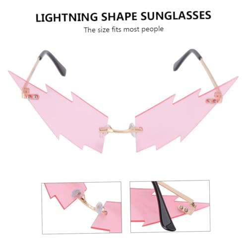 TOPPERFUN 1 Stück Blitz Sonnenbrille Brille trendy bunt Partygläser groß LED-Brillenparty Rave retro schnapsgläser Outdoor-Brille Form Sonnenbrille Mode Sonnenbrillen Rosa TOPPERFUN 1 Stück Blitz Sonnenbrille Brille trendy bunt Partygläser groß LED-Brillenparty Rave retro schnapsgläser Outdoor-Brille Form Sonnenbrille Mode Sonnenbrillen Rosa von TOPPERFUN