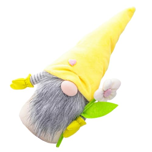 TOPPERFUN 1 Stück Blumenförmige Puppe Puppendekoration Plüsch Lieferungen zum Muttertag GNOME -Puppe Muttertagsgeschenk Puppenornamente Puppe Stoff Yellow TOPPERFUN 1 Stück Blumenförmige Puppe Puppendekoration Plüsch Lieferungen zum Muttertag GNOME -Puppe Muttertagsgeschenk Puppenornamente Puppe Stoff Yellow von TOPPERFUN
