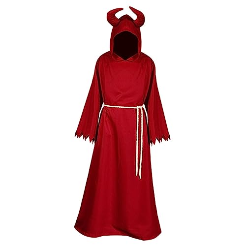 TOPPERFUN 1 Stück Halloween Kostüm für Erwachsene Teufelsverkleidung Cosplay Xl für Halloween Karneval und Kostümpartys Gemütlich und Pflegeleicht von TOPPERFUN