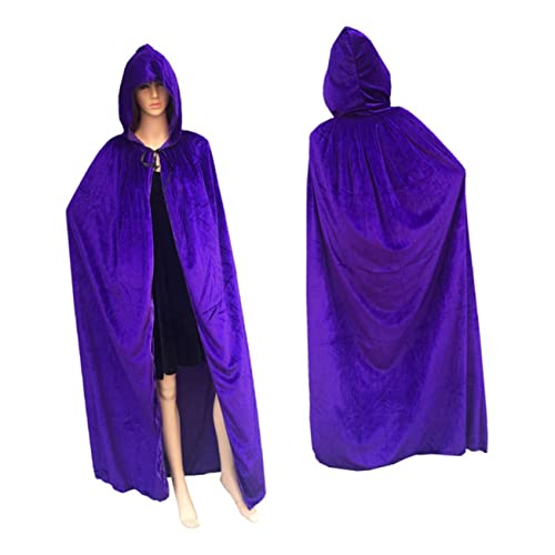 TOPPERFUN 1 Stück Halloween-Umhang Umhang Todeskostüms Halloween-Cosplay-Outfit Halloween Kostümkap Violett TOPPERFUN 1 Stück Halloween-Umhang Umhang Todeskostüms Halloween-Cosplay-Outfit Halloween Kostümkap Violett von TOPPERFUN