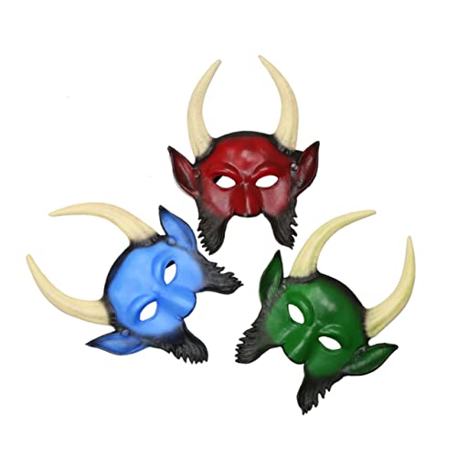 TOPPERFUN 1 Stück Horned Devil Maske für Halloween Karneval Kreative Cosplay Gesichtsmaske Leicht und für Männer und Frauen für Kostümpartys und Verkleidungen TOPPERFUN 1 Stück Horned Devil Maske für Halloween Karneval Kreative Cosplay Gesichtsmaske Leicht und für Männer und Frauen für Kostümpartys und Verkleidungen von TOPPERFUN