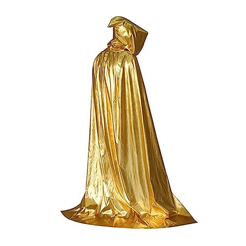 TOPPERFUN 1 Stück Unisex Halloween Kapuzenumhang Langes Cape für Kostümparty Mittelalterliches Design und Vielseitig für Halloween und Cosplay Veranstaltungen von TOPPERFUN