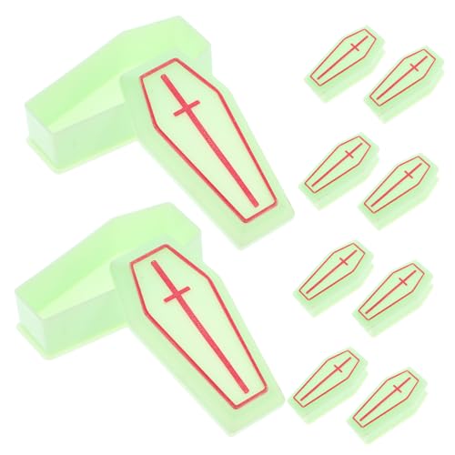 TOPPERFUN 10 Stück Leere Miniatur-Sargschachtel Kleiner Sarg Sargbehälter aus Kunststoff Mini-Sarg Sarg-Stütze Plastik Light Green TOPPERFUN 10 Stück Leere Miniatur-Sargschachtel Kleiner Sarg Sargbehälter aus Kunststoff Mini-Sarg Sarg-Stütze Plastik Light Green von TOPPERFUN