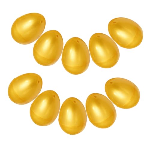 TOPPERFUN 10 Stück Offene Goldene Eier Eier Passendes Pu Ei Ei Osterei Wiederverwendbares Eierkarton Ei Ostereier Dekorations Ei Tolles Kleinkind Ei Aus Kunststoff TOPPERFUN 10 Stück Offene Goldene Eier Eier Passendes Pu Ei Ei Osterei Wiederverwendbares Eierkarton Ei Ostereier Dekorations Ei Tolles Kleinkind Ei Aus Kunststoff von TOPPERFUN