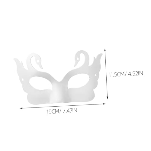 TOPPERFUN 10 Stück Teiliges Weiße DIY Papierpappmaske Halbe Gesichtsmasken aus Papierpulp Leichte Handgefertigte Bastelmasken für Halloween Maskenball Kostüm Tiermaske TOPPERFUN 10 Stück Teiliges Weiße DIY Papierpappmaske Halbe Gesichtsmasken aus Papierpulp Leichte Handgefertigte Bastelmasken für Halloween Maskenball Kostüm Tiermaske von TOPPERFUN