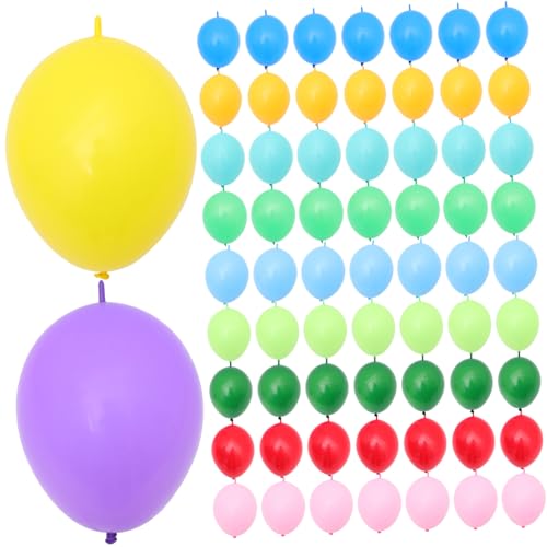 TOPPERFUN 100Stücke Ballons Bunten Farben Und Partydekoration Für Geburtstagsfeiern Jubiläen Und Mottopartys Für Innen Und Außenveranstaltungen von TOPPERFUN