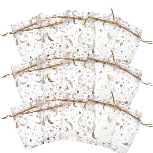 TOPPERFUN 100Stücke Organza Schmucktaschen Mit Goldprägung Hochwertige Geschenktüten Für Hochzeiten Partys Und Süßigkeiten Schmuck Kosmetik TOPPERFUN 100Stücke Organza Schmucktaschen Mit Goldprägung Hochwertige Geschenktüten Für Hochzeiten Partys Und Süßigkeiten Schmuck Kosmetik von TOPPERFUN