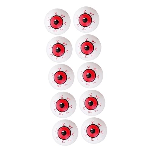 TOPPERFUN 10Stücke Künstliche Augäpfel für Halloween Gruselige Blutunterlaufene Augen für Dekoration und Partyzubehör Süßes oder Saures und Horrorspiele TOPPERFUN 10Stücke Künstliche Augäpfel für Halloween Gruselige Blutunterlaufene Augen für Dekoration und Partyzubehör Süßes oder Saures und Horrorspiele von TOPPERFUN