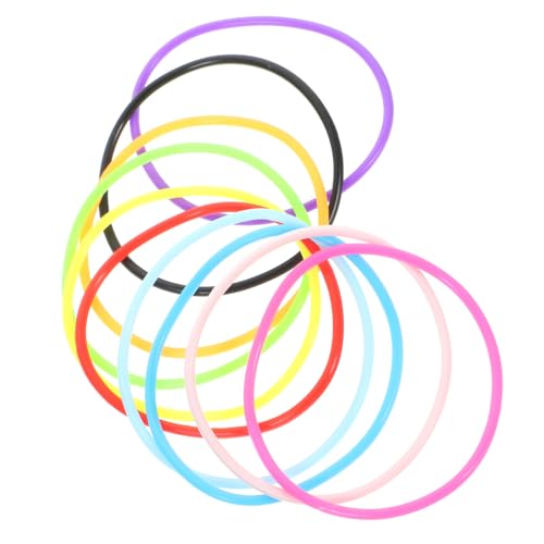 TOPPERFUN 10Stücke Silikonarmband Teiliges Elastisches Armband Aus Bequemem Silikon Für Freizeitaktivitäten Verschiedenen Farben Erhältlich von TOPPERFUN
