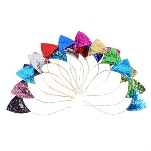 TOPPERFUN 10Stücke Teiliges Katzenohren Haarband Glitzernde Party Haarschmuck Accessoires für Damen für Karneval Halloween und Festliche Anlässe TOPPERFUN 10Stücke Teiliges Katzenohren Haarband Glitzernde Party Haarschmuck Accessoires für Damen für Karneval Halloween und Festliche Anlässe von TOPPERFUN