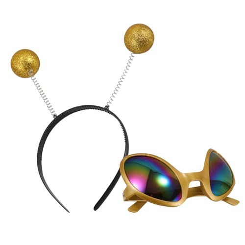 TOPPERFUN Haarreif mit Sonnenbrille Lustiges Kostümzubehör für Partys und Halloween Einheitsgröße für Erwachsene und Kinder Einzigartiges Design für Cosplay und Fotorequisiten von TOPPERFUN