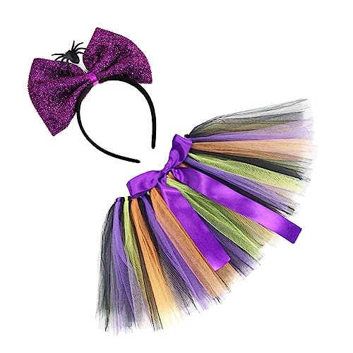 TOPPERFUN 1Satz Halloween Spinnenstirnband Tutu für Lustiges Kostüm mit Rock Skirt für Kinderpartys Halloween Feiern von TOPPERFUN