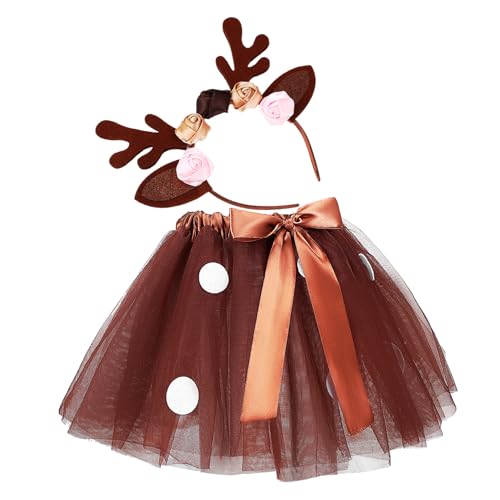 TOPPERFUN 1Satz Hirschkostüm Set für Weihnachtsstirnband und Tutu Rock für Festliches Verkleiden und Langlebig Perfektes Outfit für Weihnachtsfeiern und Familienaktivitäten TOPPERFUN 1Satz Hirschkostüm Set für Weihnachtsstirnband und Tutu Rock für Festliches Verkleiden und Langlebig Perfektes Outfit für Weihnachtsfeiern und Familienaktivitäten von TOPPERFUN