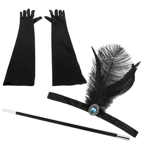 TOPPERFUN 1Satz Jahre Flapper Zubehörset für Damen Stilvolles Stirnband Handschuhe und für Halloween und Partys Vintage Accessoires für Komplettes Outfit TOPPERFUN 1Satz Jahre Flapper Zubehörset für Damen Stilvolles Stirnband Handschuhe und für Halloween und Partys Vintage Accessoires für Komplettes Outfit von TOPPERFUN