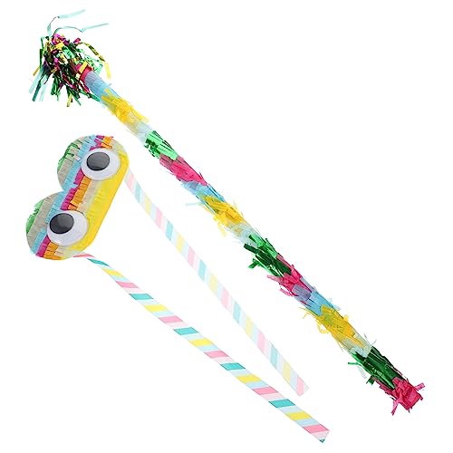 TOPPERFUN 1Satz Pinata Spielset für Teiliges mit Augenbinde und Stock für Geburtstagsfeiern und Karnevalspartys Spaß und Unterhaltung für Jungen TOPPERFUN 1Satz Pinata Spielset für Teiliges mit Augenbinde und Stock für Geburtstagsfeiern und Karnevalspartys Spaß und Unterhaltung für Jungen von TOPPERFUN