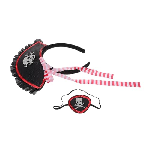TOPPERFUN 1Satz Piratenkostüm für Halloween mit Haarband und Augenmaske für Erwachsene Geeignet für Mottopartys Cosplay und Maskerade Events TOPPERFUN 1Satz Piratenkostüm für Halloween mit Haarband und Augenmaske für Erwachsene Geeignet für Mottopartys Cosplay und Maskerade Events von TOPPERFUN