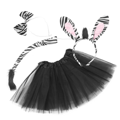 TOPPERFUN 1Satz Zebra Kostümset für Teiliges Zubehör mit Stirnband Tutu Rock für Fantasievolles Spiel und Mottopartys für Theateraufführungen und Kindergeburtstage TOPPERFUN 1Satz Zebra Kostümset für Teiliges Zubehör mit Stirnband Tutu Rock für Fantasievolles Spiel und Mottopartys für Theateraufführungen und Kindergeburtstage von TOPPERFUN