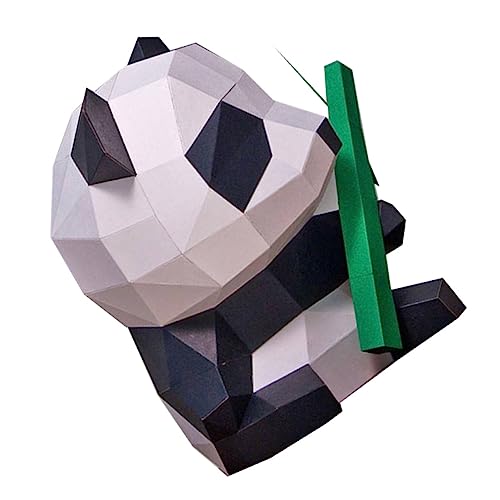 TOPPERFUN 1Stück Panda Papiermodell Kreatives Origami Tier DIY Dekoration für Feste und Partys für Bastelenthusiasten von TOPPERFUN
