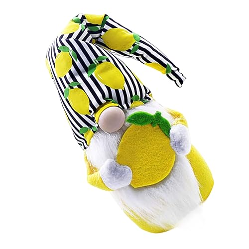 TOPPERFUN 1Stück Sommerliche Puppe aus Plüsch mit Zitronenmuster Gesichtslose Deko Figur für Wohnkultur Tisch und Fensterdekoration für Familie und Freunde TOPPERFUN 1Stück Sommerliche Puppe aus Plüsch mit Zitronenmuster Gesichtslose Deko Figur für Wohnkultur Tisch und Fensterdekoration für Familie und Freunde von TOPPERFUN
