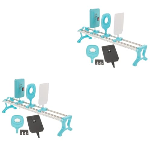 TOPPERFUN 2 Sätze Optische Experimentiergeräte physik experimente Optische Instrumente konvexe Linsen optische Werkzeuge Ausrüstung für die Optikwissenschaft Physik-Optik-Experimentiergeräte von TOPPERFUN