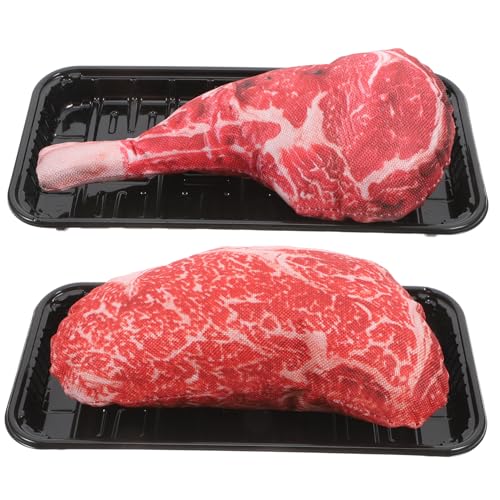 TOPPERFUN 2 Sätze Simuliertes Steakmodell Realistisches Essen Realistische Lebensmittelverzierung Prop Essen Simulierte Lebensmittelmodelle Falsches Fleisch Pp TOPPERFUN 2 Sätze Simuliertes Steakmodell Realistisches Essen Realistische Lebensmittelverzierung Prop Essen Simulierte Lebensmittelmodelle Falsches Fleisch Pp von TOPPERFUN
