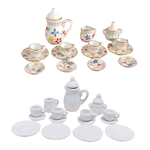 TOPPERFUN 2 Sets Simulation Teeservice Teetasse Mini Zubehör Puppenhaus Ornamente Mini Foto Requisiten Mini Zubehör Mini Dekoration Kleine Teegeschirr Modelle Keramik TOPPERFUN 2 Sets Simulation Teeservice Teetasse Mini Zubehör Puppenhaus Ornamente Mini Foto Requisiten Mini Zubehör Mini Dekoration Kleine Teegeschirr Modelle Keramik von TOPPERFUN