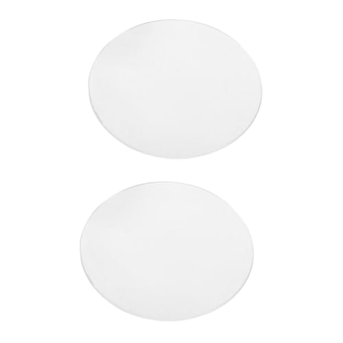 TOPPERFUN 2 Stück Bikonvexer Kind Spiegel LED Lichtlinse Linsen Prismen Physik Optische Linse Transparente Konvexe Linse Optische Komparatorlinse Doppelt Konvexes Transparentes von TOPPERFUN