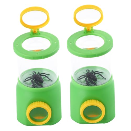 TOPPERFUN 2 Stück Boxen Erkundungswerkzeuge für im Freien Bausatz insektenlupe für outdoor- für Insektenfänger Outdoor-Insekten-Sammelset Linse aus Acryl Green TOPPERFUN 2 Stück Boxen Erkundungswerkzeuge für im Freien Bausatz insektenlupe für outdoor- für Insektenfänger Outdoor-Insekten-Sammelset Linse aus Acryl Green von TOPPERFUN