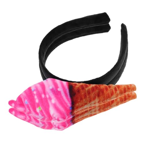 TOPPERFUN 2 Stück Eiscreme Stirnband für Lustiges Kostümzubehör mit Eistüten Design für Partys Makeup und Alltag für Halloween und Kostümfeiern TOPPERFUN 2 Stück Eiscreme Stirnband für Lustiges Kostümzubehör mit Eistüten Design für Partys Makeup und Alltag für Halloween und Kostümfeiern von TOPPERFUN