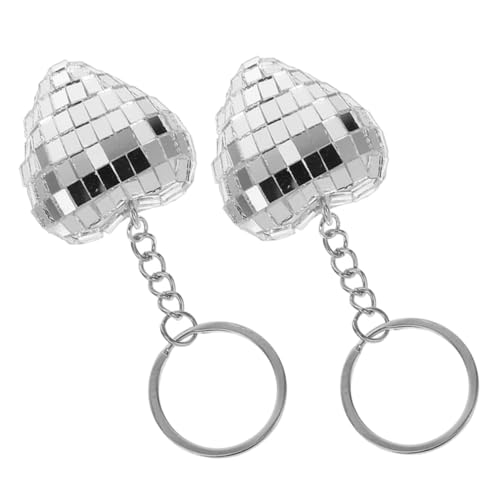 TOPPERFUN 2 Stück Herz Schlüsselanhänger Discokugel-Autozubehör Disco-Cowgirl-Partydekorationen Disco-Cowgirl-Partygeschenke Disco -Dekorationen Discokugel-Zubehör Mini-Disco Glas Silber TOPPERFUN 2 Stück Herz Schlüsselanhänger Discokugel-Autozubehör Disco-Cowgirl-Partydekorationen Disco-Cowgirl-Partygeschenke Disco -Dekorationen Discokugel-Zubehör Mini-Disco Glas Silber von TOPPERFUN
