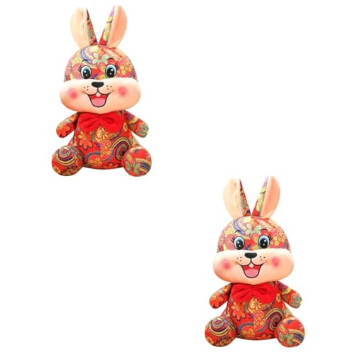 TOPPERFUN 2 Stück Kaninchen Plüschtier Ausgestopfter Hase Kaninchen Stofftiere Kaninchen-Maskottchen-Puppe 2023 Kaninchenpuppe Kuscheltier Aber Baumwolle Und Plüsch TOPPERFUN 2 Stück Kaninchen Plüschtier Ausgestopfter Hase Kaninchen Stofftiere Kaninchen-Maskottchen-Puppe 2023 Kaninchenpuppe Kuscheltier Aber Baumwolle Und Plüsch von TOPPERFUN