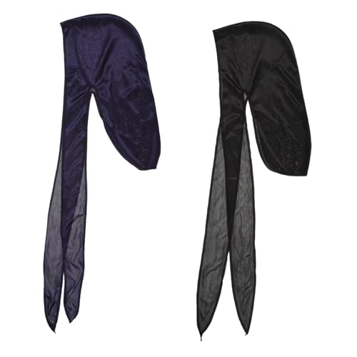 TOPPERFUN 2stücke Pack Lange Piratenhüte Für Junge Mädchen Duschhauben Haarpflegemützen Unisex Kopfbedeckungen Aus Weichem Material TOPPERFUN 2stücke Pack Lange Piratenhüte Für Junge Mädchen Duschhauben Haarpflegemützen Unisex Kopfbedeckungen Aus Weichem Material von TOPPERFUN