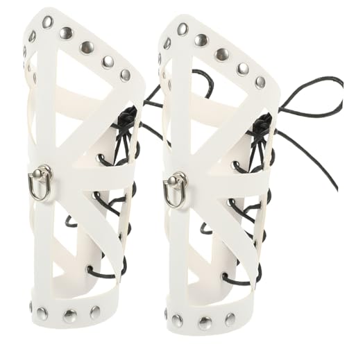 TOPPERFUN 2Stücke Punk Armschützer Cosplay Requisiten Verstellbare Armwickel für Halloween und Festivals TOPPERFUN 2Stücke Punk Armschützer Cosplay Requisiten Verstellbare Armwickel für Halloween und Festivals von TOPPERFUN