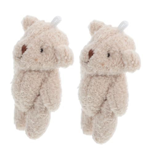 TOPPERFUN 2 Stück Puppenhaus Bärenpuppe Kuscheltier Mini-Plüschtiere, Großpackung Mini -Tierfiguren Simulation Plüschtiere Kleiner ausgestopfter Bär PP Baumwolle Khaki TOPPERFUN 2 Stück Puppenhaus Bärenpuppe Kuscheltier Mini-Plüschtiere, Großpackung Mini -Tierfiguren Simulation Plüschtiere Kleiner ausgestopfter Bär PP Baumwolle Khaki von TOPPERFUN