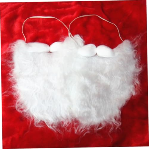 TOPPERFUN 2 Stück Santa Claus Weiß Teilig Vollbart mit Schnurrbart Mehrlagig Elastisch für Weihnachtsmann Kostüm für Weihnachtsfeier und Santa Cosplay Zubehör TOPPERFUN 2 Stück Santa Claus Weiß Teilig Vollbart mit Schnurrbart Mehrlagig Elastisch für Weihnachtsmann Kostüm für Weihnachtsfeier und Santa Cosplay Zubehör von TOPPERFUN