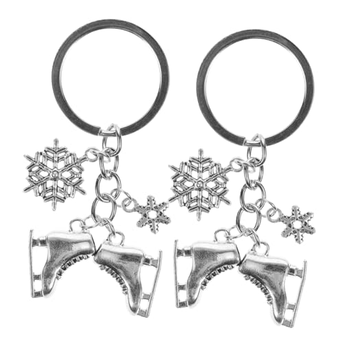 TOPPERFUN 2 Stück Schlittschuhe Figur Charme Eislaufverzierung Schlüsselbund Schlüsselring Ornament Eislaufspielzeug Eiskunstlauf Schlüsselanhänger Zinklegierung Silver TOPPERFUN 2 Stück Schlittschuhe Figur Charme Eislaufverzierung Schlüsselbund Schlüsselring Ornament Eislaufspielzeug Eiskunstlauf Schlüsselanhänger Zinklegierung Silver von TOPPERFUN