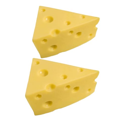 TOPPERFUN 2 Stück Simulationskäse Modell Großer Künstlicher Käse Für Den Innenbereich Zur Anzeige Gefälschter Lebensechter Requisiten Käsematerial Simuliert Künstliches Käsedekor TOPPERFUN 2 Stück Simulationskäse Modell Großer Künstlicher Käse Für Den Innenbereich Zur Anzeige Gefälschter Lebensechter Requisiten Käsematerial Simuliert Künstliches Käsedekor von TOPPERFUN