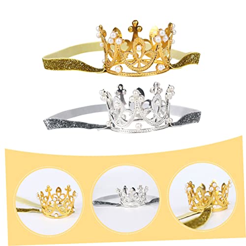 TOPPERFUN 2 Stück Teiliges Geburtstags Stirnband Niedliche Haarschmuck mit Perlen Gold und Silber Bequem Tragbar für Jungen und Mädchen für Festliche Geburtstagsfeiern TOPPERFUN 2 Stück Teiliges Geburtstags Stirnband Niedliche Haarschmuck mit Perlen Gold und Silber Bequem Tragbar für Jungen und Mädchen für Festliche Geburtstagsfeiern von TOPPERFUN