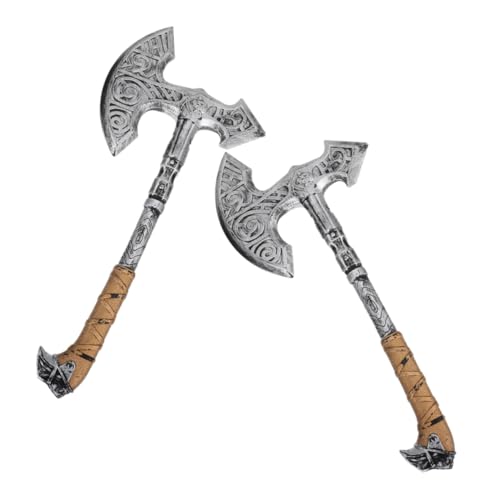 TOPPERFUN 2 Stück Teiliges Halloween Axt Requisit Realistische Cosplay Deko Robust und Langlebig für Halloween Party Kostüm und Bühnenauftritte von TOPPERFUN