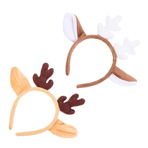 TOPPERFUN 2 Stück Teiliges Weihnachts Haarreif mit Niedlichen Rentier Geweihen Weicher Plüsch Festlicher Haarschmuck für Mädchen und Damen für Xmas Party Kostüm und Karneval TOPPERFUN 2 Stück Teiliges Weihnachts Haarreif mit Niedlichen Rentier Geweihen Weicher Plüsch Festlicher Haarschmuck für Mädchen und Damen für Xmas Party Kostüm und Karneval von TOPPERFUN