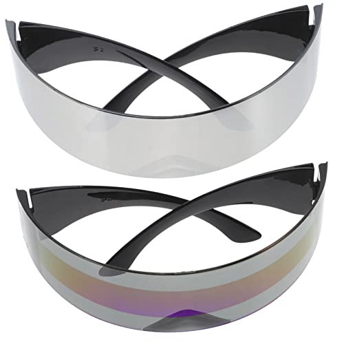 TOPPERFUN 2 Stück Tragbare Partybrillen Multifunktionale Dekorationsbrille für Partys Futuristisches Design für Musikfestivals und Tanzveranstaltungen TOPPERFUN 2 Stück Tragbare Partybrillen Multifunktionale Dekorationsbrille für Partys Futuristisches Design für Musikfestivals und Tanzveranstaltungen von TOPPERFUN