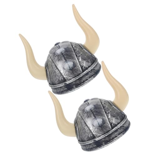 TOPPERFUN 2 Stück Verstellbarer Ox Horn Hut für Halloween Karneval Kostüm Party Kopfschmuck Cosplay Bühnenauftritt Zubehör von TOPPERFUN