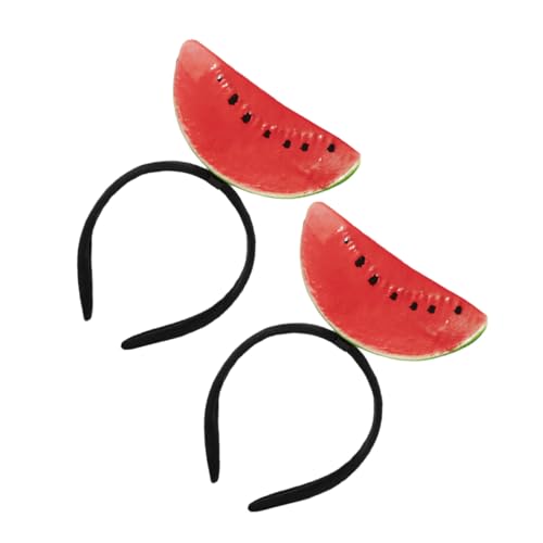 TOPPERFUN 2 Stück Wassermelonen Stirnband Lustige Kostüm Accessoires für Partys Fotoshootings Auffälliger Haarschmuck für Erwachsene mit Flexiblem Komfortablem Sitz TOPPERFUN 2 Stück Wassermelonen Stirnband Lustige Kostüm Accessoires für Partys Fotoshootings Auffälliger Haarschmuck für Erwachsene mit Flexiblem Komfortablem Sitz von TOPPERFUN
