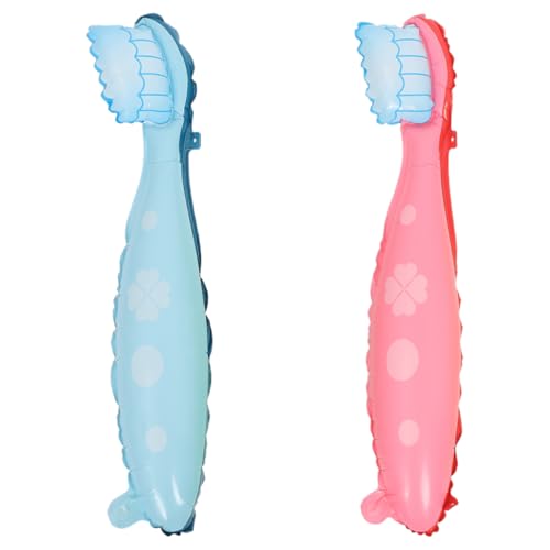 TOPPERFUN 2 Stück Zahnbürstenballon Kleinkind Zahnbürste Zahnbürsten Zahnbürste Kinderzahnbürste Erste Zahnbürste Harte Zahnbürste Einjährige Zahnbürste Babyzahnbürste Babyutensilien von TOPPERFUN