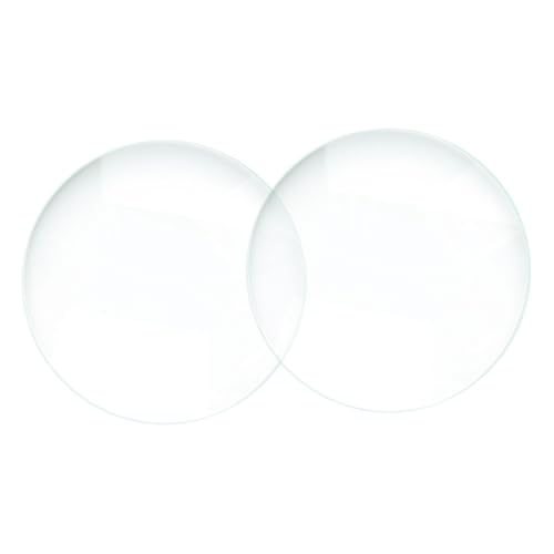 TOPPERFUN 2 Stück optische konvexe Linse werkzeug optisches Objektiv Lupe kleine konvexe Linse Doppelkonvexlinse Hilfsmittel für den Physikunterricht Teleskop-Objektive Glas Transparent von TOPPERFUN