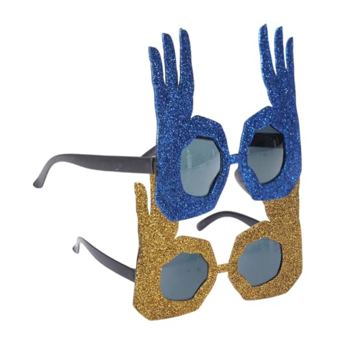 TOPPERFUN 2 Stücke Lustige Brille für Partys Einzigartige Gestenbrillen für Männer und Frauen als Kostümzubehör für Geburtstagsfeiern und Halloween TOPPERFUN 2 Stücke Lustige Brille für Partys Einzigartige Gestenbrillen für Männer und Frauen als Kostümzubehör für Geburtstagsfeiern und Halloween von TOPPERFUN