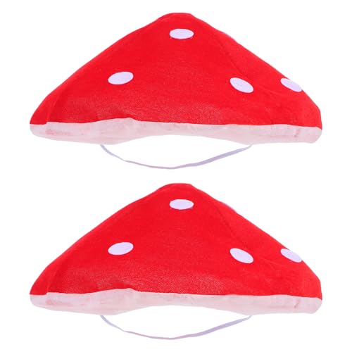 TOPPERFUN 2 Stücke Roter Pilzhut für Kinder Lustiges Pilzkostüm Hut für Kostüm und Fotografie TOPPERFUN 2 Stücke Roter Pilzhut für Kinder Lustiges Pilzkostüm Hut für Kostüm und Fotografie von TOPPERFUN